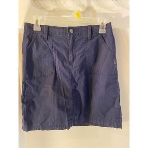 Croft Barrow stretch skort skirt size 4 navy classic fit